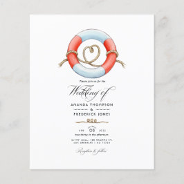 Watercolor Zeewedding Foto Flyer