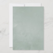 Watercolor Zilveren Salie Bloem Confirm Kaart (Achterkant)