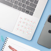 Watercolor Zomer Watermeloen Pops Sticker (Laptop met iPhone)