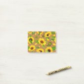 Watercolor Zonnebloem 5 Post-it® Notes (Op bureau)
