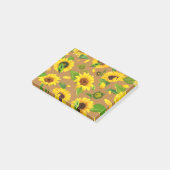 Watercolor Zonnebloem 5 Post-it® Notes (Schuin)