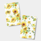 Watercolor Zonnebloem Badge (Voor- en achterkant)