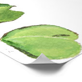 Watercolor zonnebloem bruidssalon poster (Hoek)