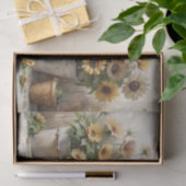 Watercolor Zonnebloem Emmer Decoupage Tissuepapier (Geschenk)