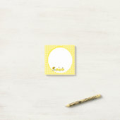 Watercolor Zonnebloem met Vlinders Post-it® Notes (Op bureau)
