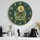 Watercolor Zonnebloem Mijn Favoriete Mensen Oma Ronde Klok