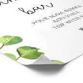 Watercolor zonnebloem mimosa bar  poster (Hoek)