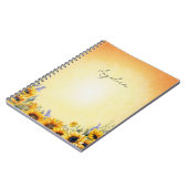 Watercolor Zonnebloem Notitieboek (Linkerzijde)