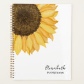 Watercolor Zonnebloem Planner (Voorkant)