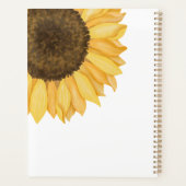 Watercolor Zonnebloem Planner (Achterkant)