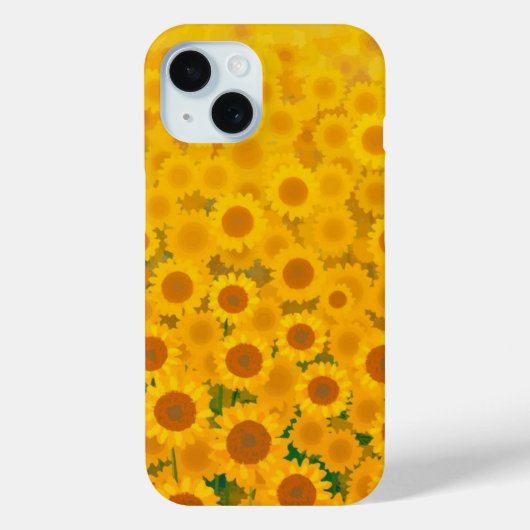 Watercolor Zonnebloemen Case-Mate iPhone Case (Achterkant)