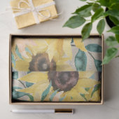 Watercolor Zonnebloemen en Vlinders Decoupage Tissuepapier (Geschenk)