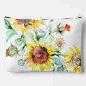 Watercolor zonnebloemen gepersonaliseerd etui (Achterkant)