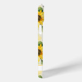 Watercolor Zonnebloemen Monogram Case-Mate iPhone Case (Achterkant / Rechts)