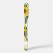 Watercolor Zonnebloemen Monogram Case-Mate iPhone Case (Achterkant / Rechts)
