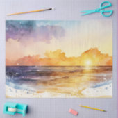 Watercolor Zonsondergang Serie Design 2 Tissuepapier (Craft)