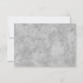 Watercolor Zwart & Grijs Hartjes Trouwreceptie Kaart (Achterkant)