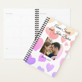 Watercolor Zwevende Harten (Aanpasbaar) Planner