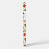 Watercoloraardbeien op strepen Monogram Case-Mate iPhone Case (Achterkant / Links)