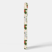 Watercoloraardbeien op strepen Monogram Case-Mate iPhone Case (Achterkant / Rechts)