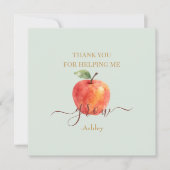 Watercolorappel onderwijzer – dankkaartjes (Voorkant)
