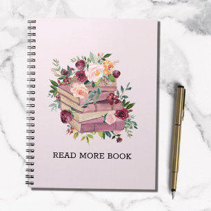 Watercolorboek en roos bloem citaat notitieboek