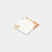 Watercolorboek en thee, knusse herfst post-it® notes (Schuin)