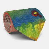 Watercolorcanvass2 Stropdas (Opgerold)