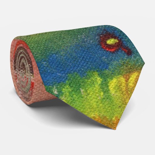 Watercolorcanvass2 Stropdas (Opgerold)