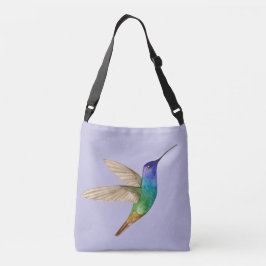 WatercolorGoudstaart Saffierkolibrie Crossbody Tas