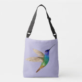 WatercolorGoudstaart Saffierkolibrie Crossbody Tas (Voorkant)