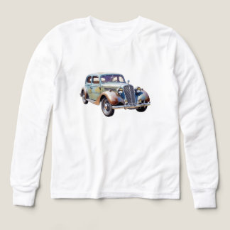 Watercolorillustratie van klassieke oldtimer
