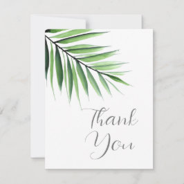 Watercolorpalm Bedankkaart