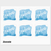 Watercolorpenseel ⎥ Gepersonaliseerde sticker voor (Vel)