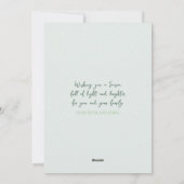 Watercolorpenseelstreek Kerstboom Niet-foto Feestdagenkaart (Achterkant)