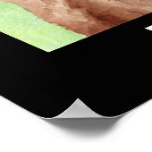 Watercolorpoedel Poster (Hoek)