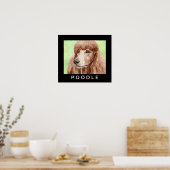 Watercolorpoedel Poster (Keuken)