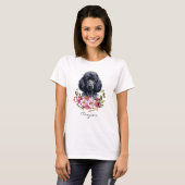 Watercolorpoedel T-shirt (Voorkant volledig)