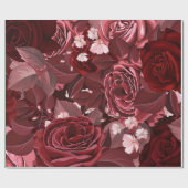 Watercolorrozen 35 cadeaupapier (Vlak)