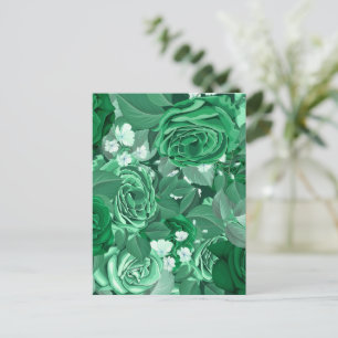 Watercolorrozen 36 briefkaart