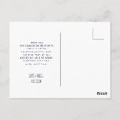 Watercolorrozen Bloemboeket Feest Dank Je Briefkaart (Achterkant)