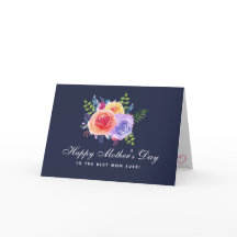 Watercolorrozen Bloemboeket Moederdag