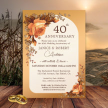 Watercolorrozen Herfstjubileum