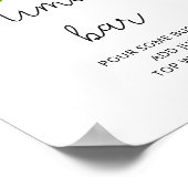 Watercolorrozen mimosa bar poster (Hoek)