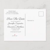 Watercolorrozen Save The Date Aankondigingskaart (Achterkant)