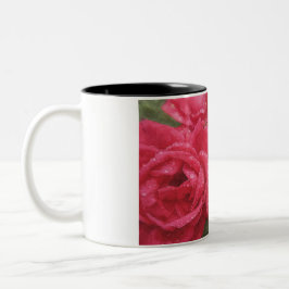 Watercolorrozen Tweekleurige Koffiemok
