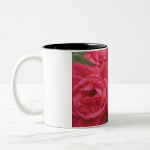 Watercolorrozen Tweekleurige Koffiemok