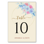 watercolors Florals Modern Botanical Wedding Kaart (Achterkant)