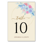 watercolors Florals Modern Botanical Wedding Kaart (Voorkant)