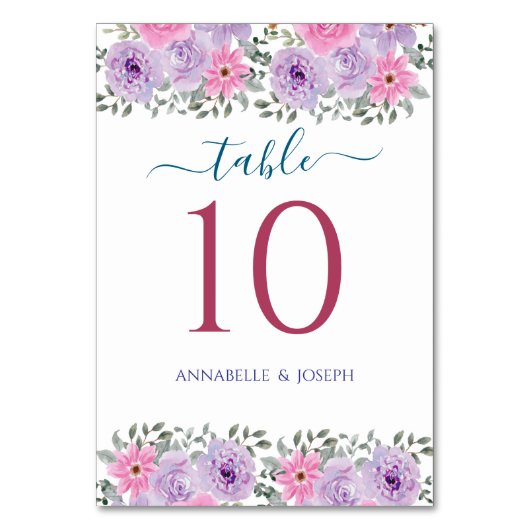 watercolors Florals Modern Botanical Wedding Kaart (Achterkant)